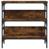 vidaXL Console Table Smoked Oak 75x32x75 cm Engineered Wood