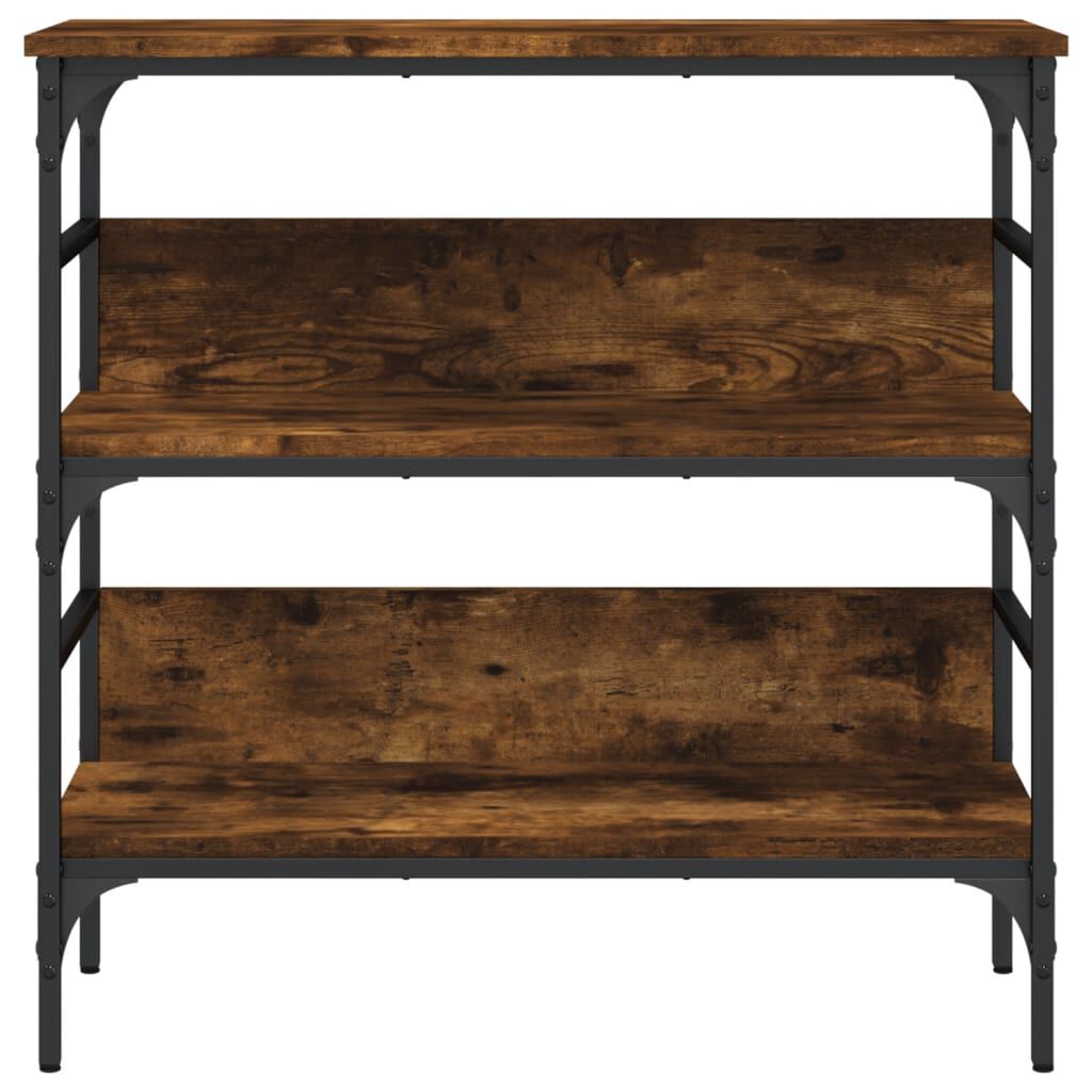vidaXL Console Table Smoked Oak 75x32x75 cm Engineered Wood