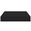 vidaXL Floating Wall Shelves 2 pcs Black 23x23.5x3.8 cm MDF