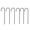 vidaXL Garden Arch Black Ø180x255 cm Steel