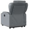 vidaXL Stand up Massage Recliner Chair Grey Faux Leather