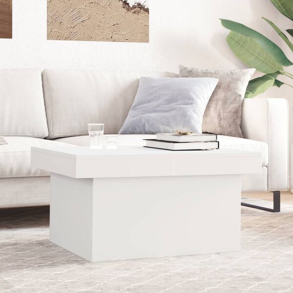 vidaXL Coffee Table White 80x55x40 cm Engineered Wood