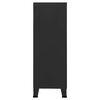 vidaXL Industrial Storage Chest Black 75x40x115 cm Metal