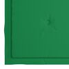 vidaXL Garden Chairs with Green Cushions 8 pcs Solid Teak Wood