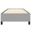 vidaXL Bed Frame without Mattress Light Grey 100x190 cm Twin Fabric