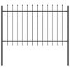 vidaXL Garden Fence Grey 1.7 x 1.2 m Powder-coated Steel