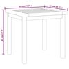 vidaXL Side Table 45x45x45 cm Solid Wood Teak