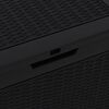 vidaXL Garden Storage Box Black 55.5x43x53 cm Polypropylene