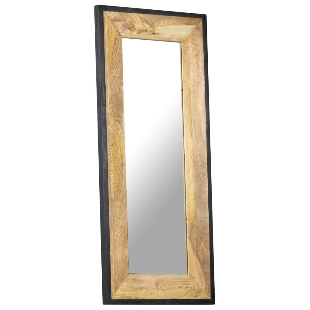 vidaXL Mirror 110x50 cm Solid Mango Wood