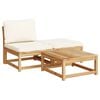 vidaXL 7 Piece Garden Lounge Set with Cushions Solid Wood Acacia