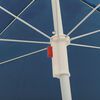 vidaXL Garden Parasol with Steel Pole Blue 180 cm