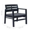 vidaXL 4 Piece Outdoor Lounge Set Plastic Anthracite