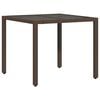 vidaXL 5 Piece Garden Bistro Set with Cushions Brown Poly Rattan