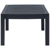 vidaXL 4 Piece Outdoor Lounge Set Plastic Anthracite