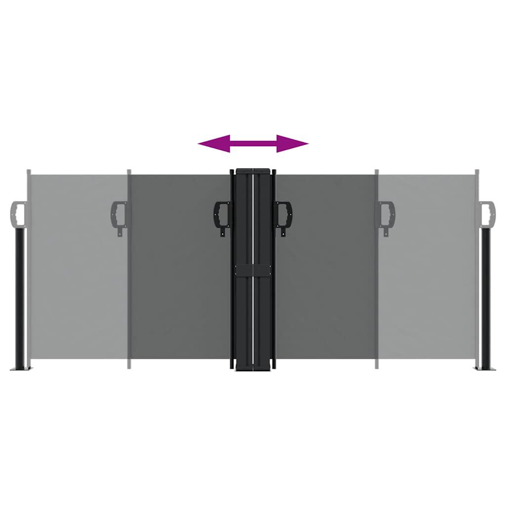 vidaXL Retractable Side Awning Anthracite 100x600 cm