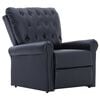 vidaXL Reclining Chair Black Faux Leather