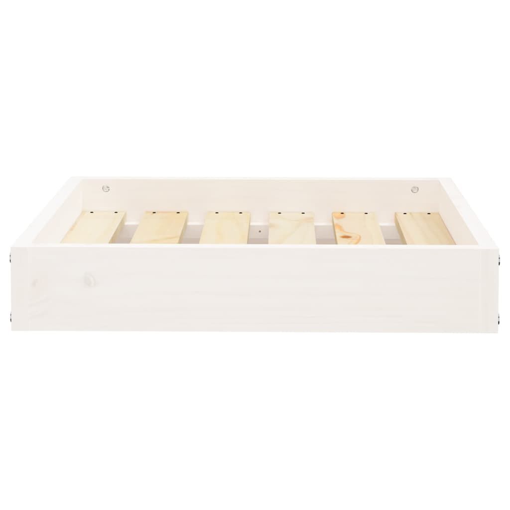 vidaXL Dog Bed White 51.5x44x9 cm Solid Wood Pine