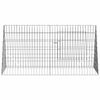 vidaXL Rabbit Cage Silver 110 x 55 x 55 cm Galvanised Steel