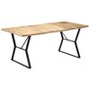 vidaXL Dining Table 180x90x76 cm Solid Mango Wood