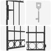 vidaXL Fence Gate Grey 89 x 200 cm Steel