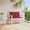 vidaXL Garden Bench Cushion Wine Red 100x(50+50)x7cm Oxford Fabric