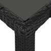 vidaXL 9 Piece Outdoor Dining Set Poly Rattan Black