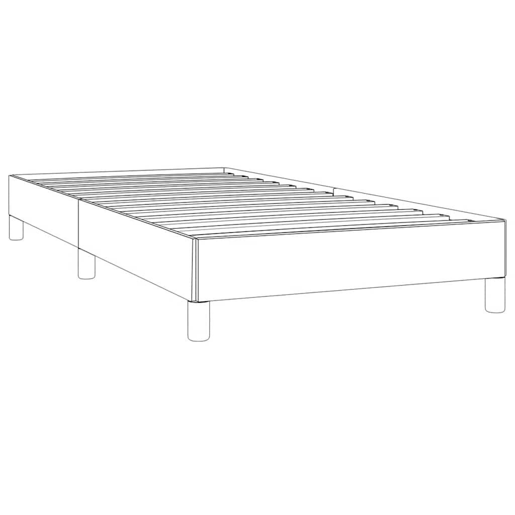 vidaXL Bed Frame without Mattress Light Grey 100x190 cm Twin Fabric
