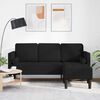 vidaXL Sofa Set Black 173 x 131 x 67 cm Fabric