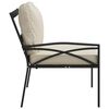 vidaXL Garden Chairs with Sand Cushions 2 pcs 62x75x79 cm Steel