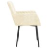 vidaXL Dining Chairs 2 pcs Cream Velvet