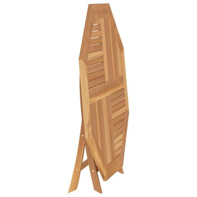 vidaXL Folding Garden Table 110x110x75 cm Solid Wood Teak