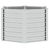 vidaXL Garden Raised Bed 129x77 cm Galvanized Steel Silver