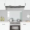 vidaXL Kitchen Backsplash Transparent 90 x 60 cm Tempered Glass