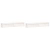 vidaXL Garden Planters 2 pcs White Solid Wood Pine