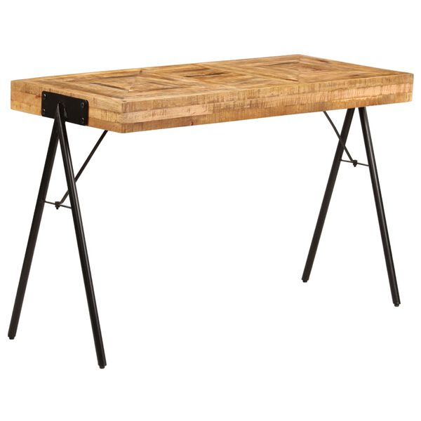 vidaXL Writing Table Solid Mango Wood 118x50x75 cm