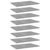 vidaXL Bookshelf Boards 8 pcs Concrete Grey 60x40x1,5 cm Engineered Wood