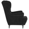 vidaXL Armchair Black Velvet