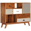 vidaXL Sideboard 115x35x86 cm Solid Acacia Wood