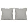 vidaXL 2-Seater Sofa with Pillows Light Grey 140 cm Microfibre Fabric