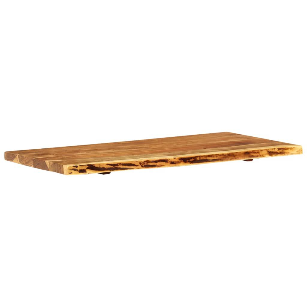 vidaXL Bathroom Vanity Top Solid Acacia Wood 114x52x3.8 cm
