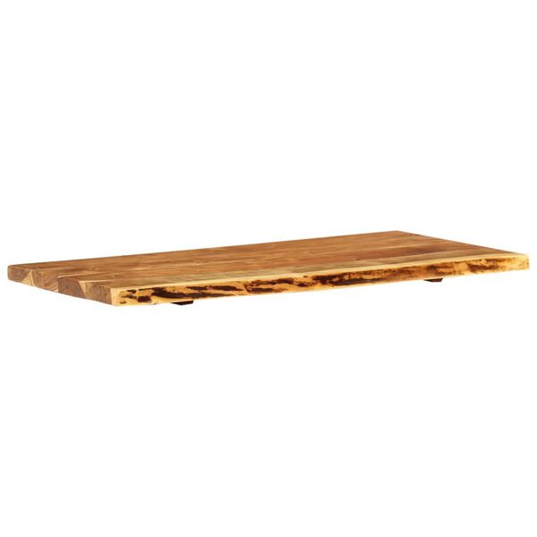 vidaXL Bathroom Vanity Top Solid Acacia Wood 114x52x3.8 cm