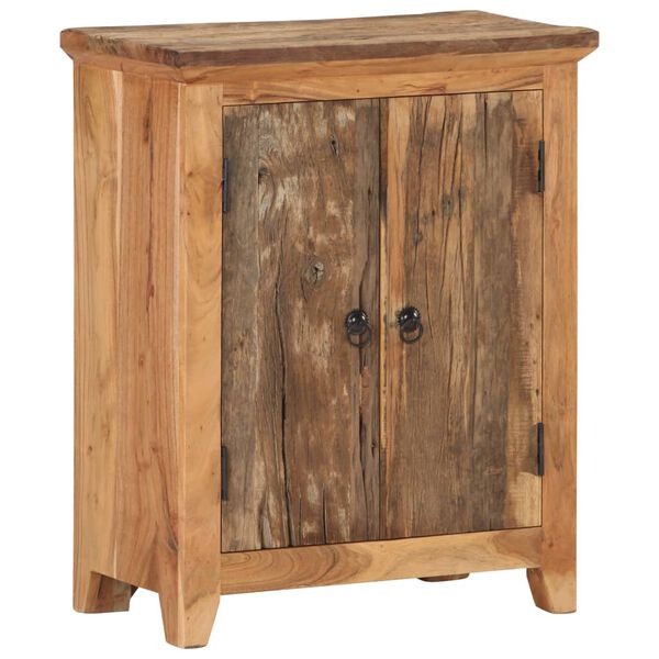 vidaXL Sideboard 60x33x75 cm Solid Acacia Wood and Reclaimed Wood