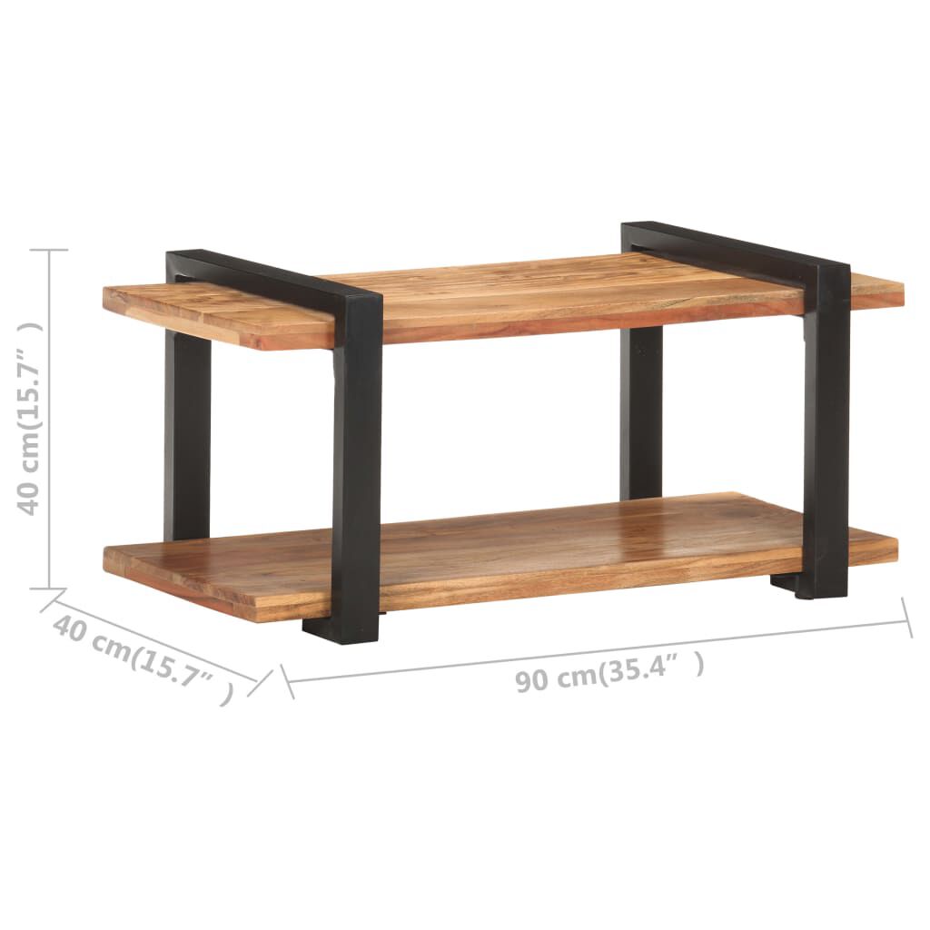vidaXL TV Cabinet 90x40x40 cm Solid Acacia Wood
