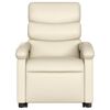 vidaXL Electric Stand up Massage Recliner Chair Cream Faux Leather