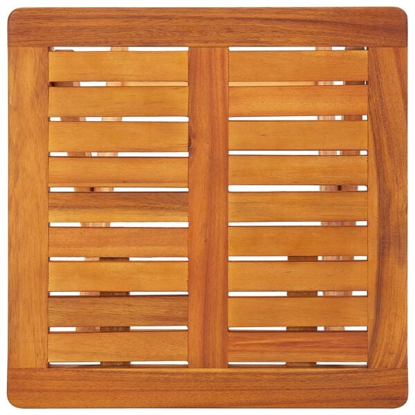 vidaXL Sun Loungers 2 pcs with Table and Cushions Solid Acacia Wood