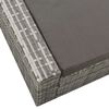 vidaXL Double Sun Lounger Poly Rattan Grey