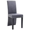 vidaXL Dining Chairs 4 pcs grey Faux Suede Leather