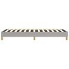 vidaXL Bed Frame without Mattress Light Grey Twin Fabric (US Only)