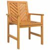 vidaXL Garden Dining Set 7 pcs Brown 200 x 90 x 74 cm