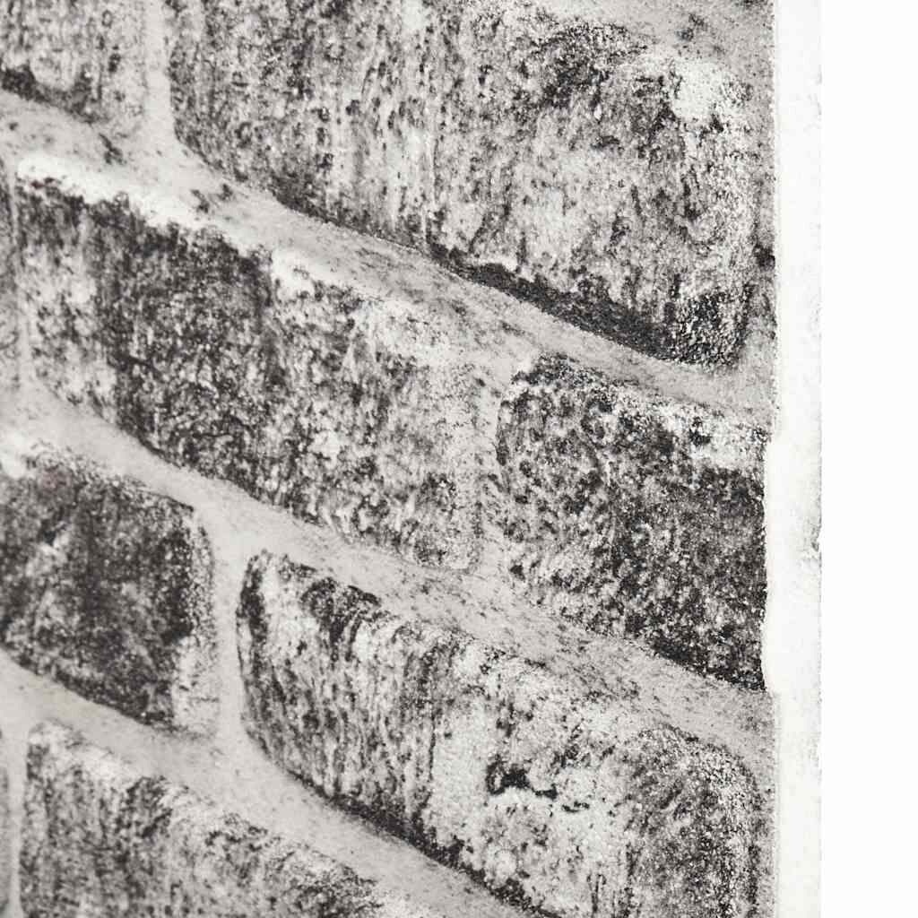 vidaXL 3D Wall Panels with Dark Grey Brick Design 10 pcs EPS